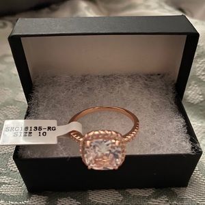 Sterling Silver Rose Gold Size 10 Brand new ring.